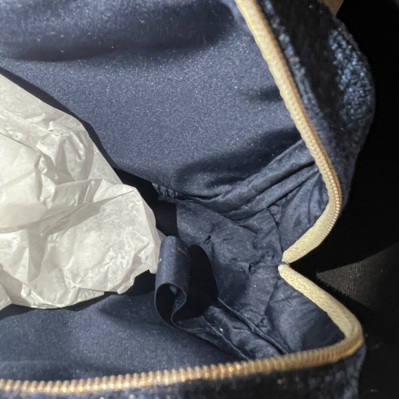 NEW CHANEL COSMETIC BAG BLUE SPARKLE - Picture 13 of 13